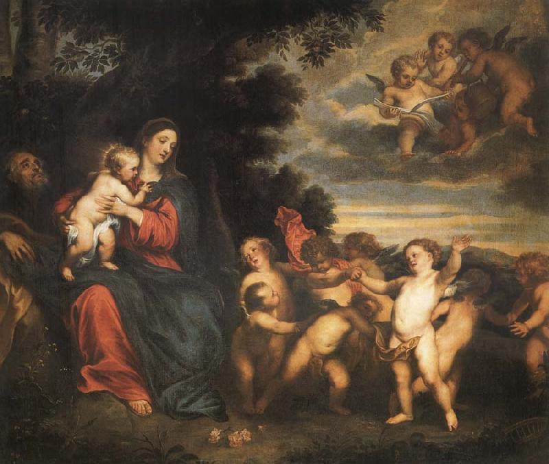 Anthony Van Dyck The rest in the flight to Egypt